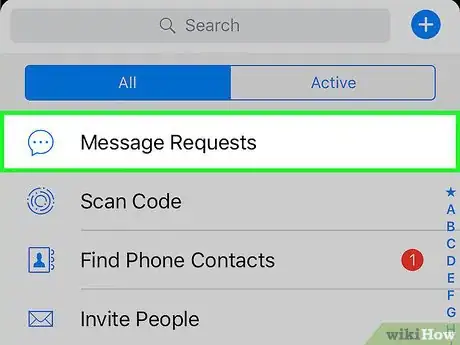 Image titled See the "Other" Folder in Facebook Messenger Step 3